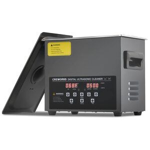 CREWORKS 3L Digital Ultrasonic Cleaning Machine with Degas and Gentle Mode 120W